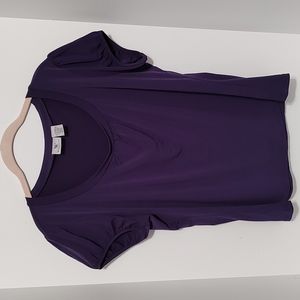 Purple Worthington Short Sleeve Top sz XL